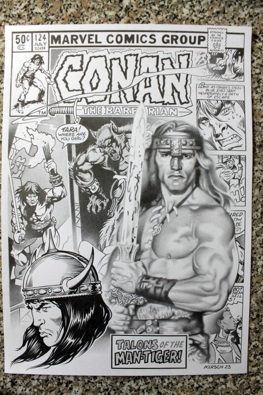 En vente - Conan par Philippe Kirsch - Illustration originale