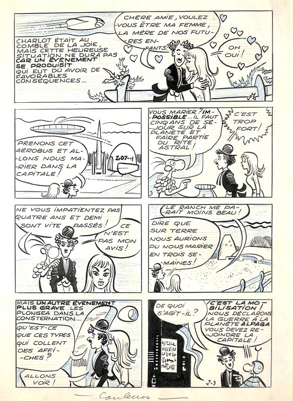 Jean-Claude Forest, Roland De Montaubert, Charlot pionnier interplanétaire - Comic Strip