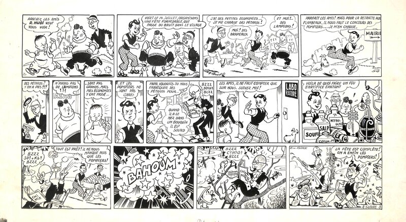 R. Hudi Junior par Eugène Gire - Planche originale