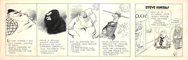 Rube Goldberg, Life's little jokes + Steve himself - Comic Strip