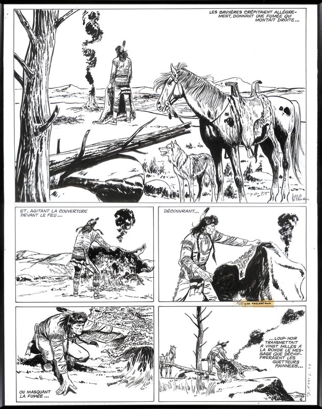 Loup-Noir par Kline, Jean Ollivier - Planche originale