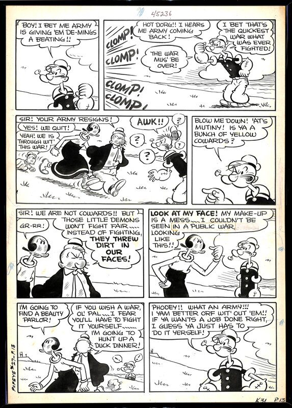 Popeye by Bud Sagendorf - Comic Strip