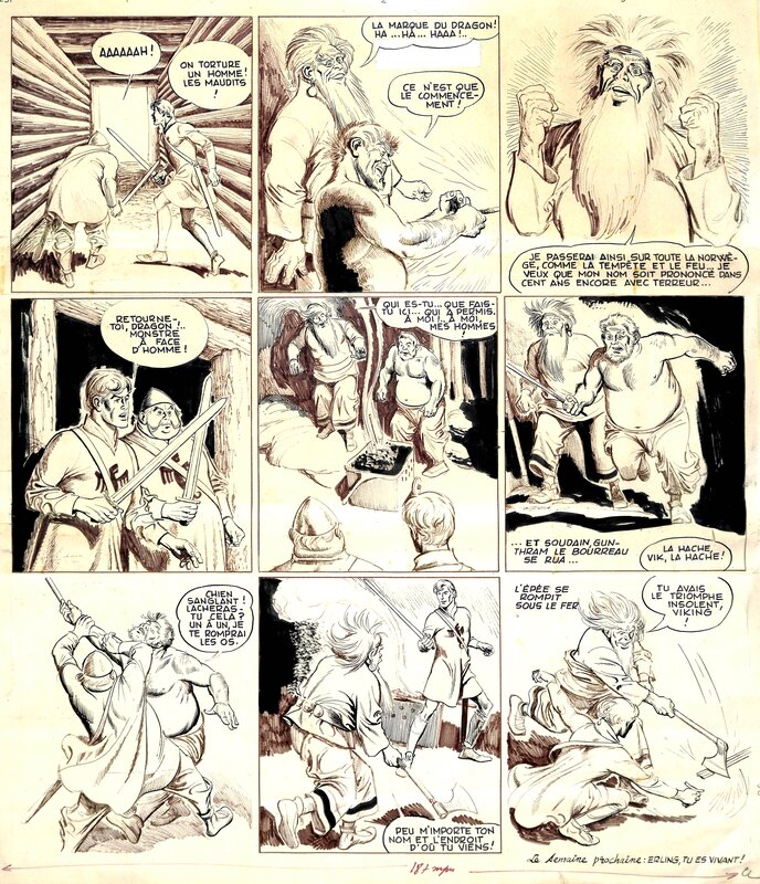 Ragnar le Viking par Eduardo Coelho, Jean Ollivier - Planche originale