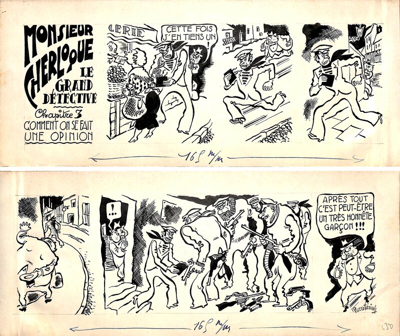 Pierre Farinole, Monsieur Cherloque le grand détective - Comic Strip