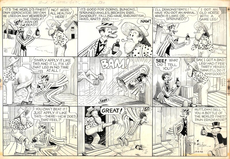 Mutt & Jeff par Bud Fisher, Al Smith - Planche originale