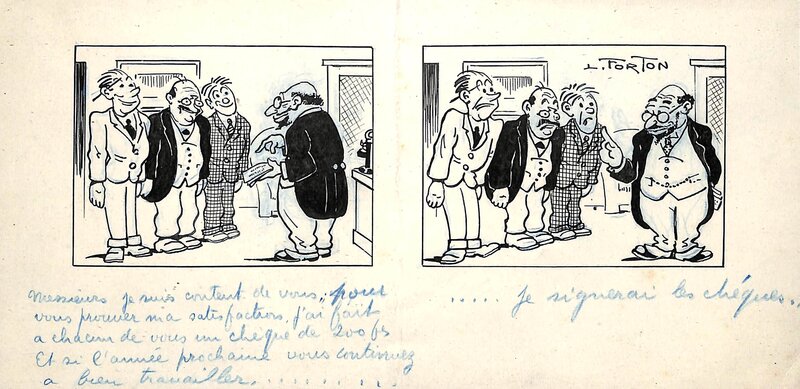 Les chèques by Louis Forton - Comic Strip