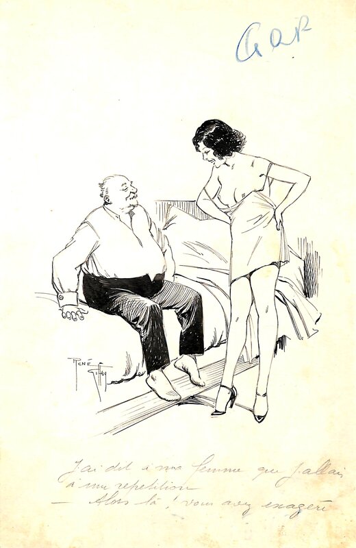 La répétition. by René Giffey - Original Illustration