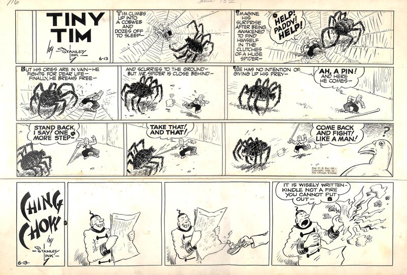 Stanley Link, Tiny Tim + Ching Chow - Planche originale