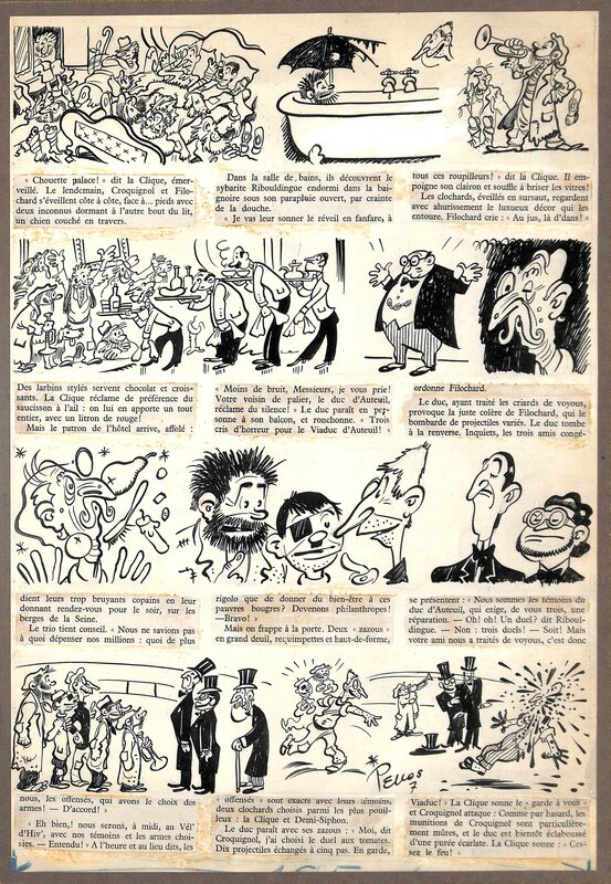 René Pellos, Corrald, Les Pieds Nickelés font fortune - Comic Strip