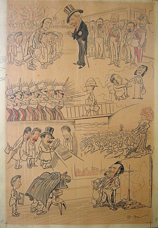 Caran d'Ache, Les échos de la semaine - Août 1897 - Planche originale
