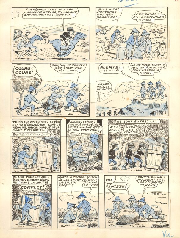 Louis Forton, Les Pieds Nickelés dans le maquis - Comic Strip