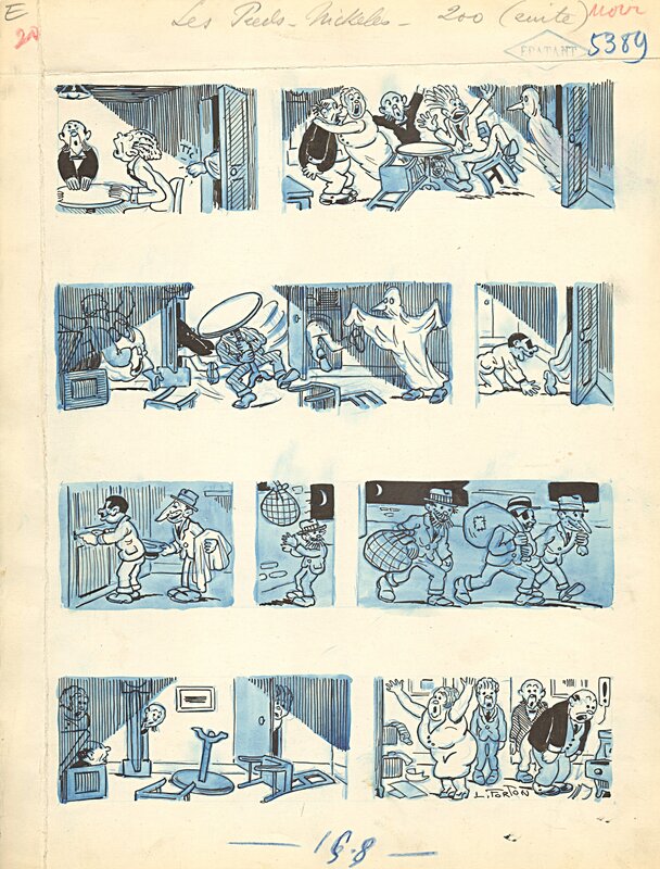 Louis Forton, Les Pieds Nickelés en Amérique - Comic Strip