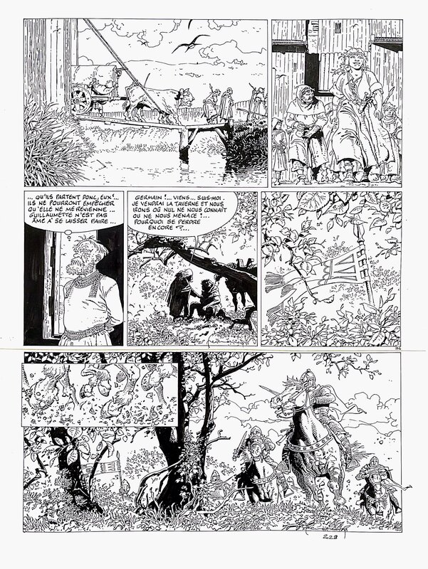 Hermann, Les Tours de Bois-Maury - Tome 5, planche 36 - Planche originale