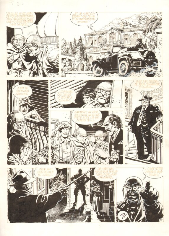 Jean-Yves Mitton, François Corteggiani, De Sllence et de Sang - Comic Strip