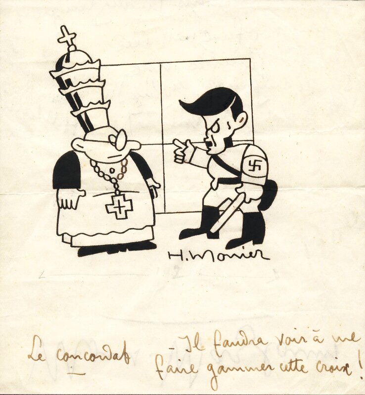 Le concordat by Henri Monier - Original Illustration