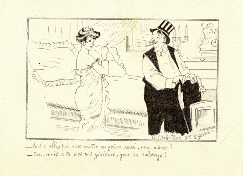 Menaces by Thoiré-Bar - Original Illustration
