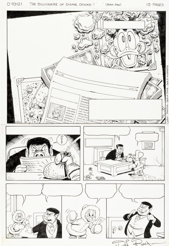 Don Rosa, 9 - Le Milliardaire des landes perdues - Page 1 - Planche originale