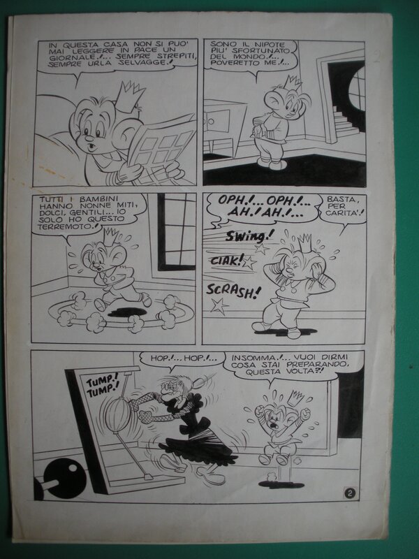 G.B. CARPI, Tartine (Nonna Abelarda), planche originale  circa 1960 - Comic Strip