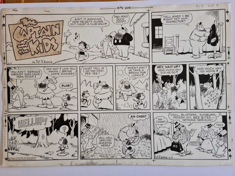 Rudolph Dirks, The captain and the kids - Comic Strip