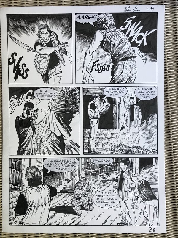 En vente - Dampyr #169 T34 par Fabrizio Russo - Planche originale