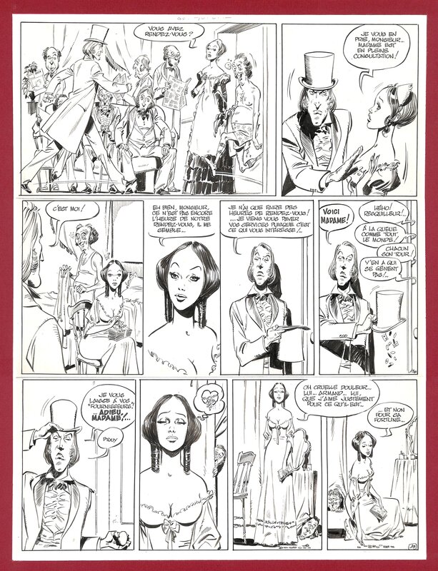 Alexis, Gotlib, Cinémastock. La dame aux camélias, pl 13. - Comic Strip
