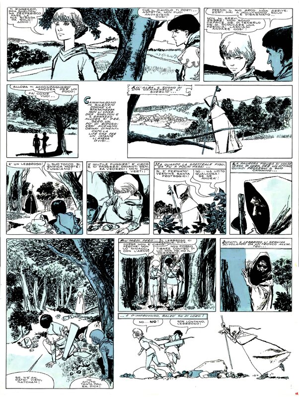 La Flèche Noire by Dino Battaglia, Robert Louis Stevenson - Comic Strip