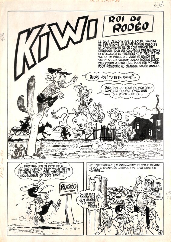 Kiwi roi du rodéo. by Cézard - Comic Strip