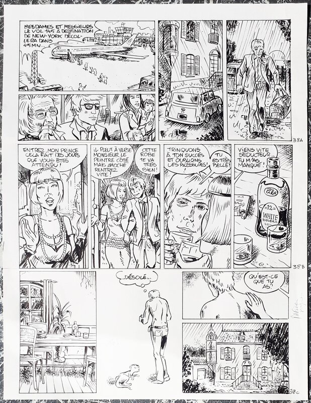 En vente - P38 par Marc Rouchairoles - Planche originale