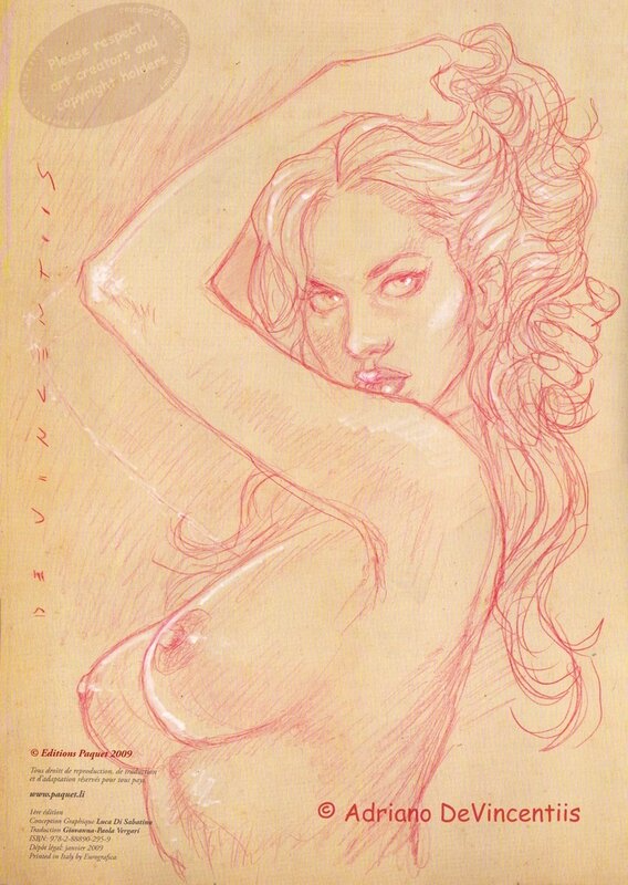 Sophia (Secret Sophia) sketch by Adriano De Vincentiis - Illustration originale