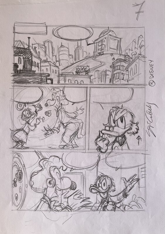 Sergio Cabella, Vito Stabile, Il Re dei Paperi - Page 7 - Original art
