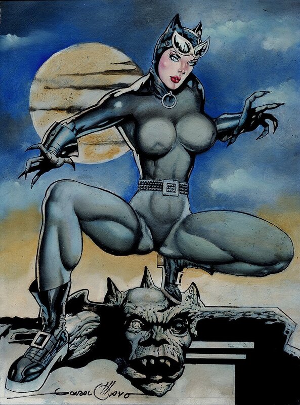 Catwoman par Gonzalo Mayo - Illustration originale
