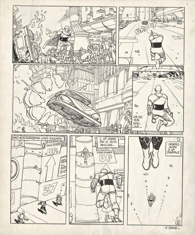 Moebius - The Long Tomorrow - Comic Strip