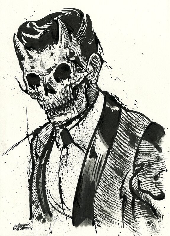 Johnny Skull par Antoine Bernhart - Illustration originale