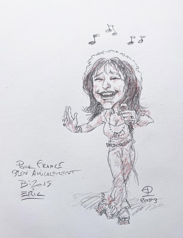 Janis Joplin, Pearl by Éric Puech - Sketch