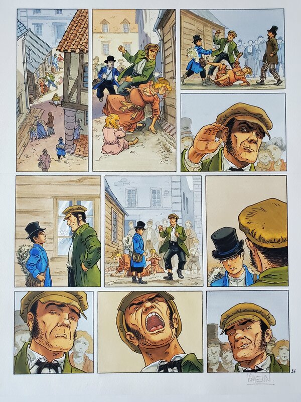 Jean-Charles Kraehn, BOUT D'HOMME T5 L'EPREUVE   couleur directe - Planche originale