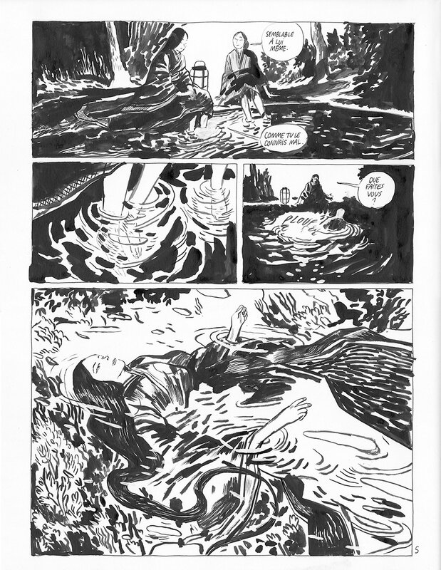 For sale - Benjamin Bachelier, Le clan des Otori - tome 3 - planche originale 5 - Comic Strip