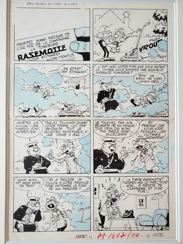 CESAR ET ERNESTINE par Maurice Tillieux - Planche originale