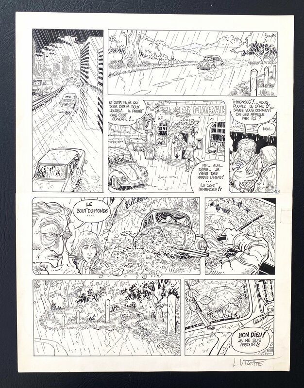 Laurent Vicomte, Makyo, Balade au bout du monde #1 - La Prison - Planche originale Laurent Vicomte, Makyo, Balade au bout du monde #1 - La Prison - Planche originale
