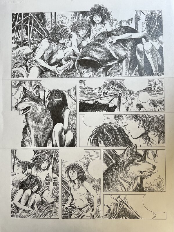 Le loup m’a dit par Jean-Claude Servais - Planche originale