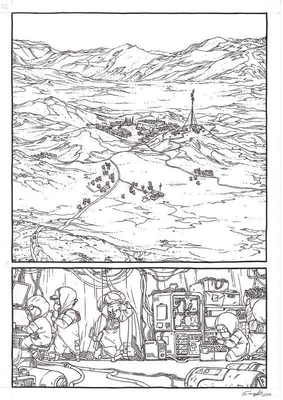 Guillaume Singelin, Frontier - Planche 1 - Planche originale