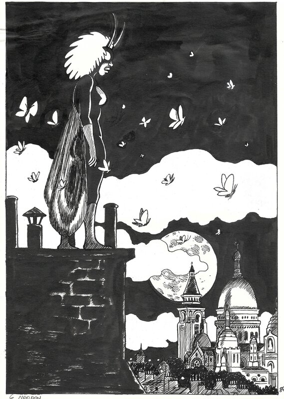 Mardon, la femme papillon, planche n°84, 2020. - Comic Strip