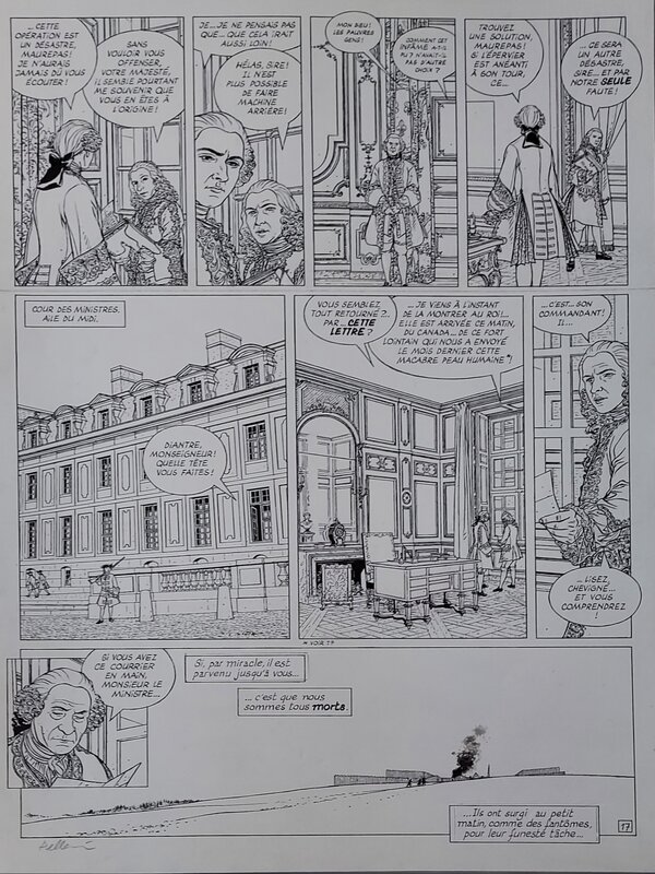 Patrice Pellerin, L'épervier vol 8 pl17 - Planche originale