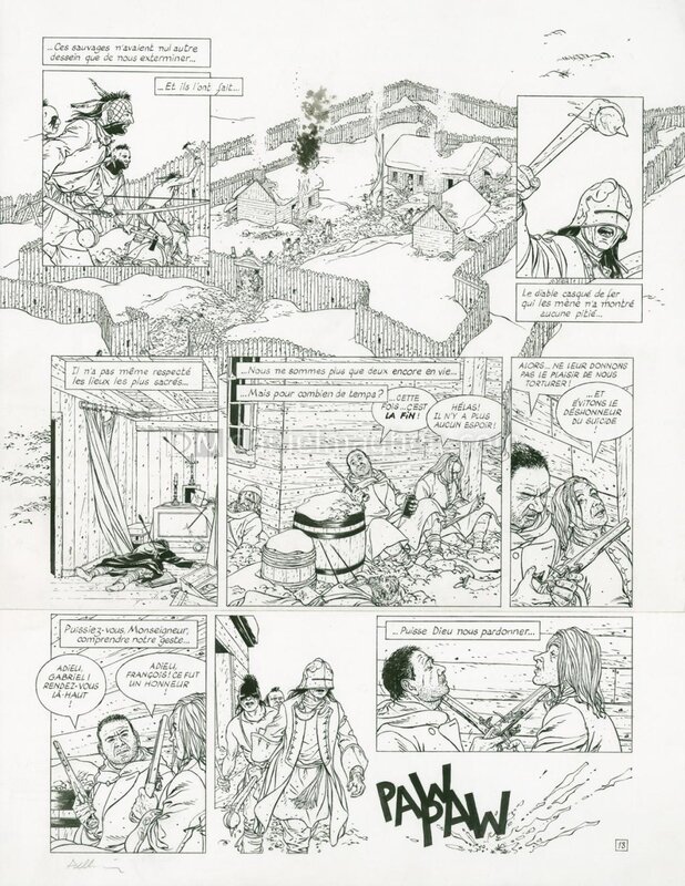 Patrice Pellerin, L'épervier vol 8 pl18 - Comic Strip