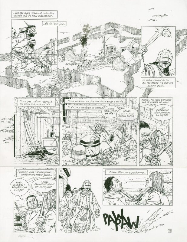 Patrice Pellerin, L'épervier vol 8 pl18 - Planche originale