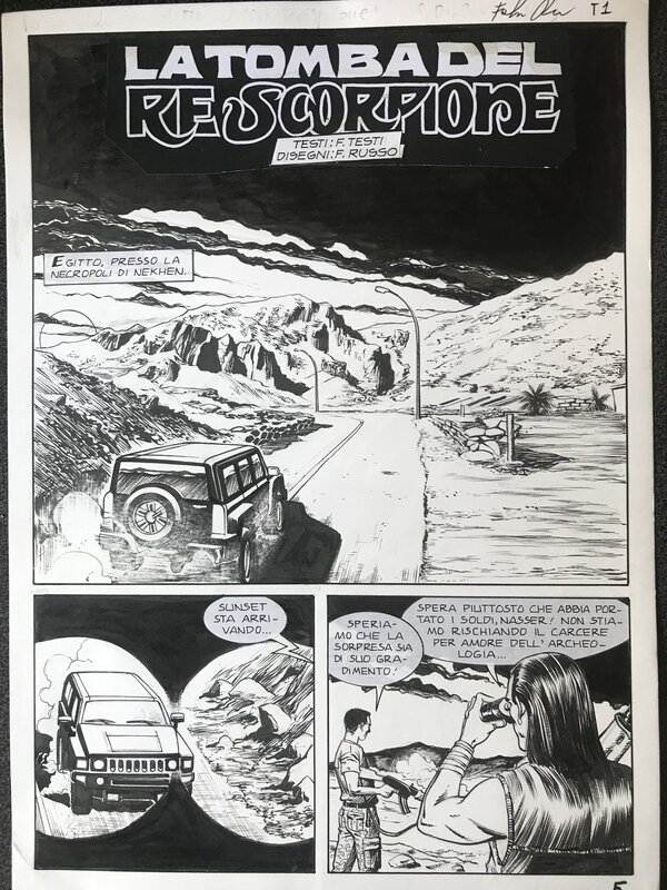 Russo Fabrizio - planche originale - Dampyr 169 ‘La tomba del re scorpione’ (2014) - Comic Strip