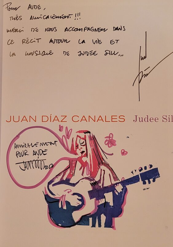 Jesús Alonso Iglesias, Juan Diaz Canales, Dédicace de Alonso et Diaz Canales dans Judee Sill - Sketch