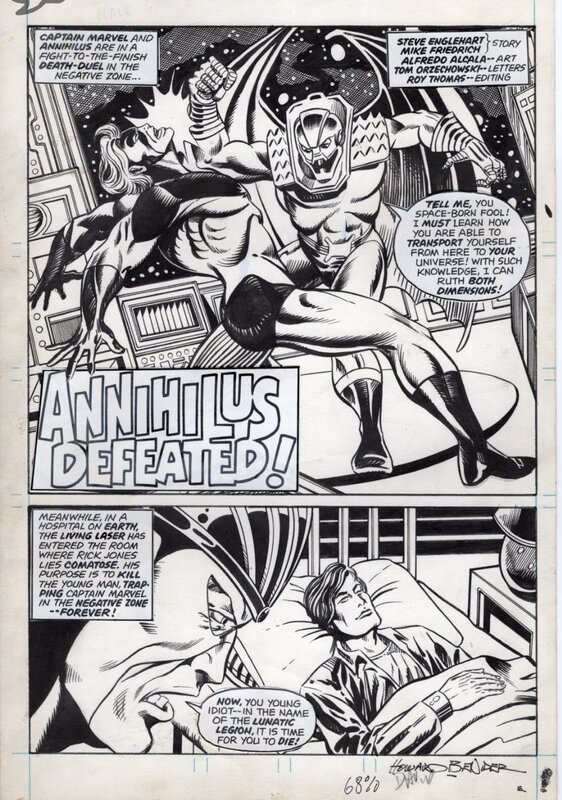 Howard Bender, Mighty World of Marvel UK - Comic Strip