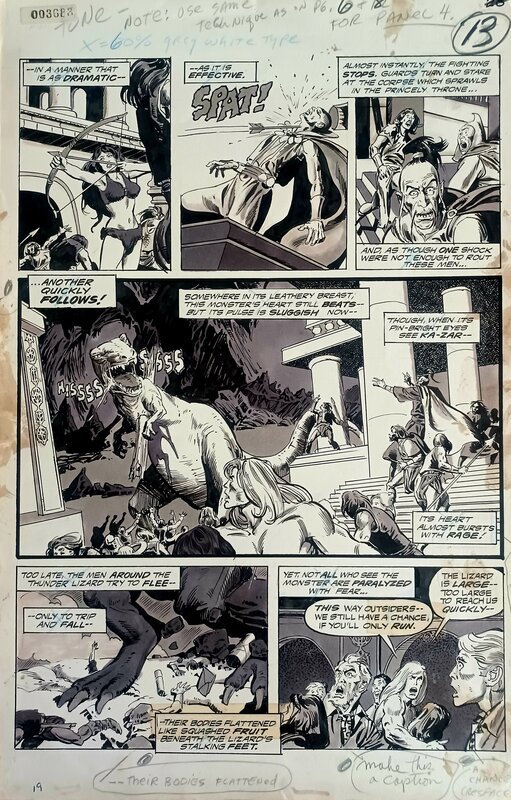 For sale - John Buscema, Tony De Zuniga, Savage Tales : Ka-zar #7 p 19 - Comic Strip
