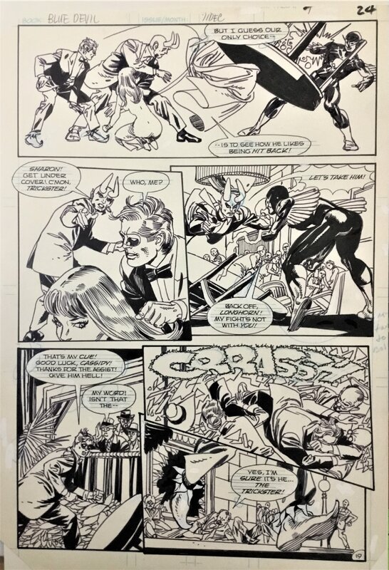 Blue Devil #7 p24 par Gil Kane - Planche originale