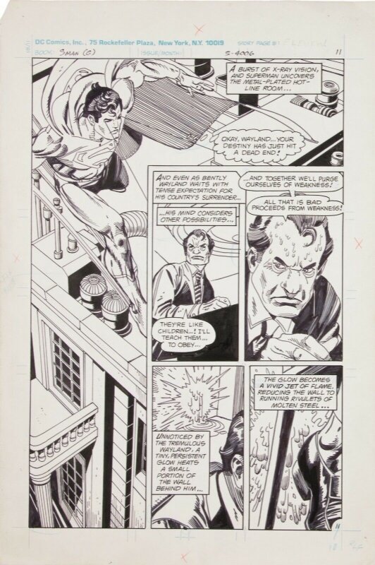 Gil Kane, Superman Special #1 p11 - X-ray & heat vision in action! - Comic Strip